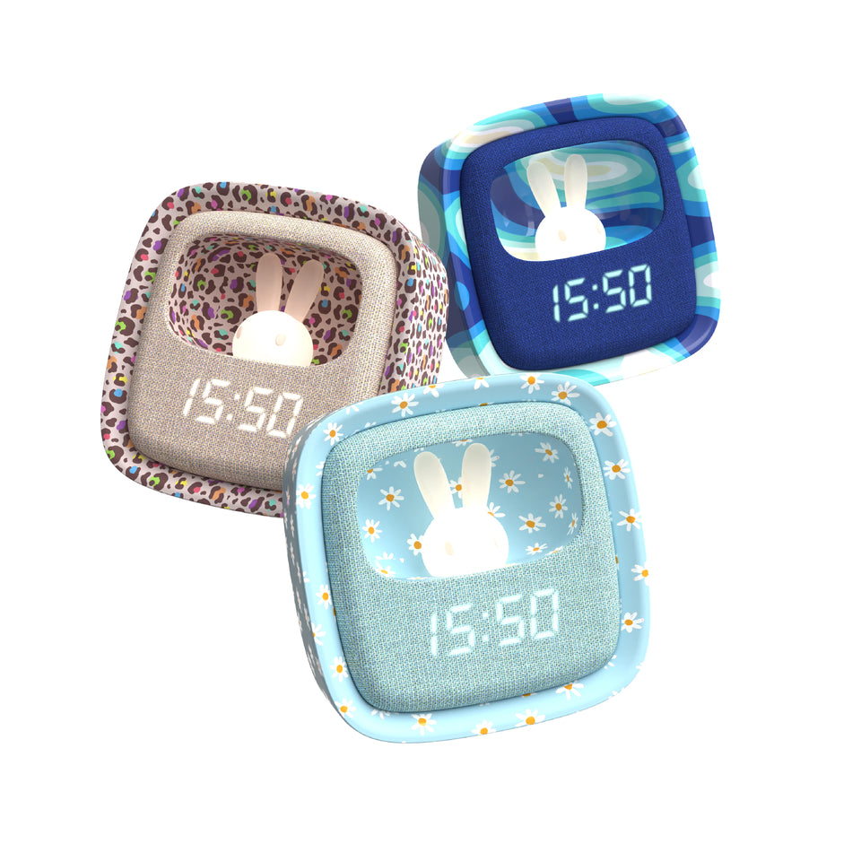 Billy Clock Blue Flower
