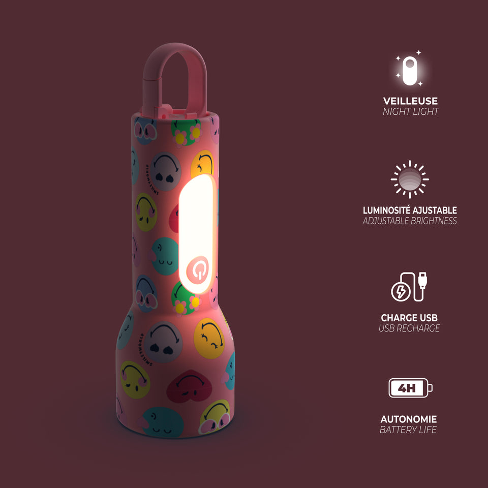 GLOWY SMILEY SMILEY WORLD® - ROSE