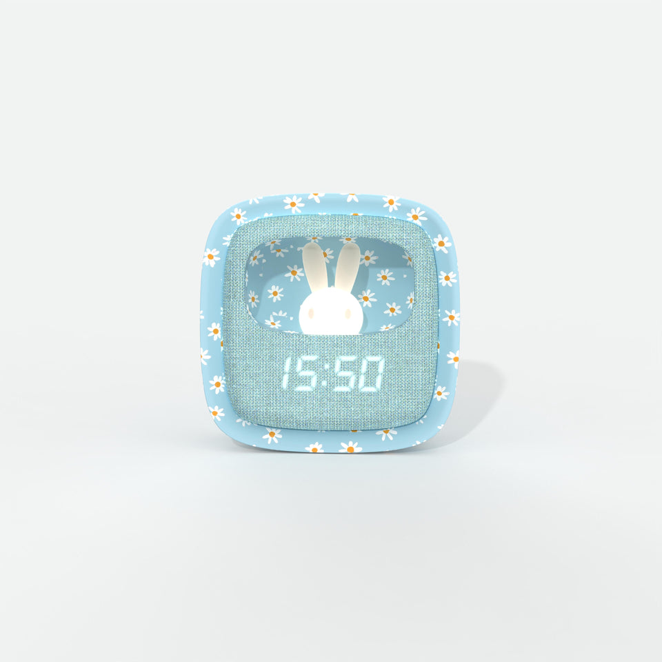 Billy Clock Blue Flower