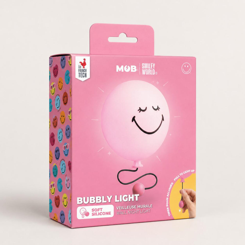 BUBBLY LIGHT PINK SMILEY WORLD®