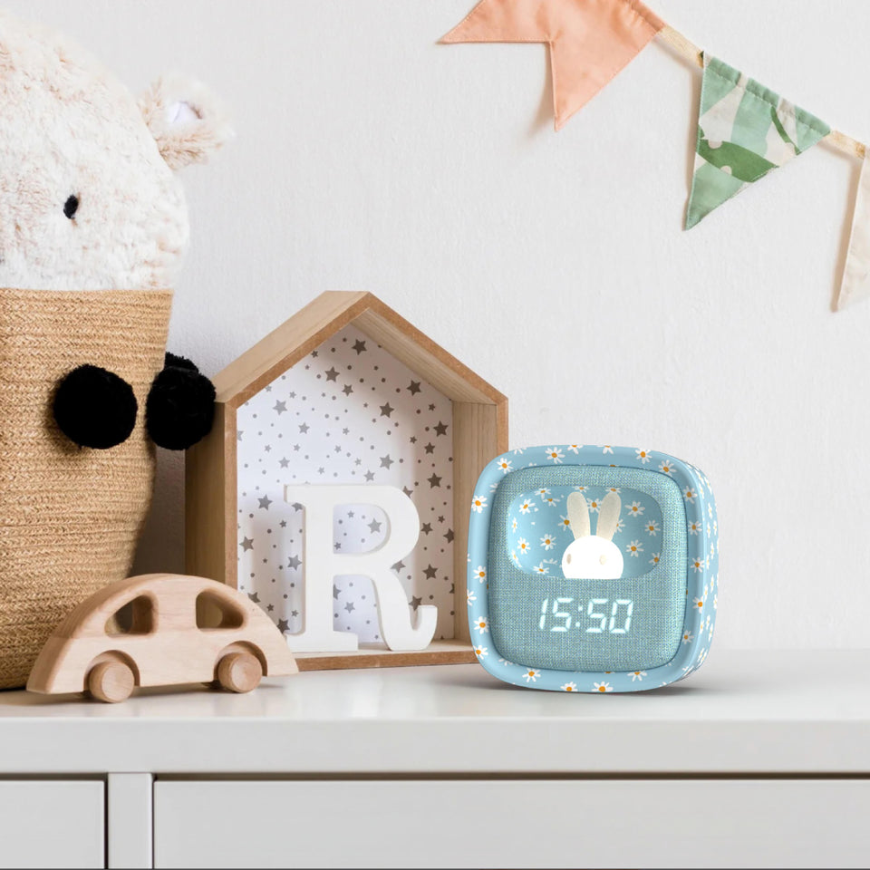 Billy Clock Blue Flower