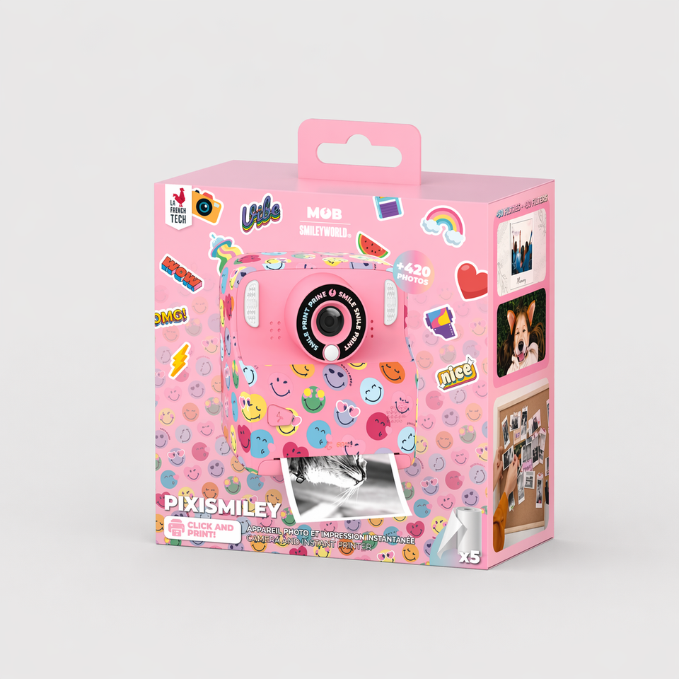 Camera PIXISMILEY SMILEY WORLD® - Rose