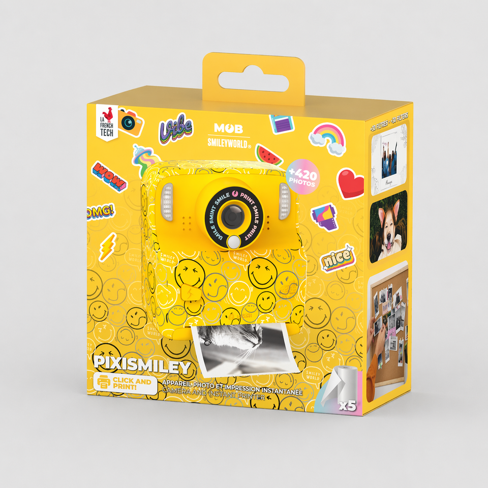 Camera PIXISMILEY SMILEY WORLD® - Jaune