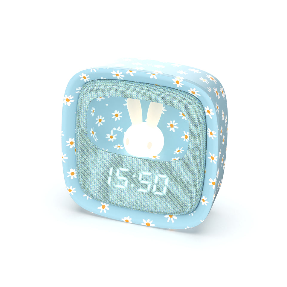 Billy Clock Blue Flower