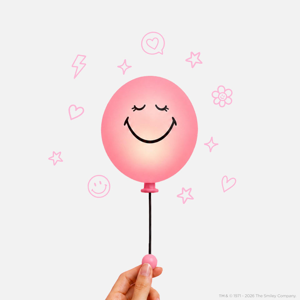 BUBBLY LIGHT PINK SMILEY WORLD®